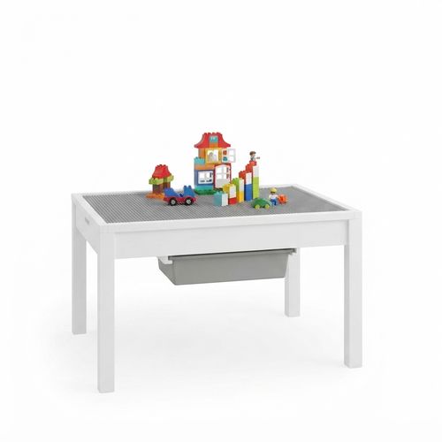 Large 2 in 1 Kids Construction Play Table with Drawers